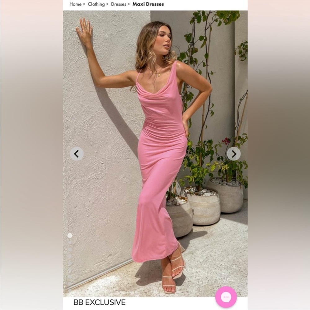 Beginning Boutique Pink Maxi Dress